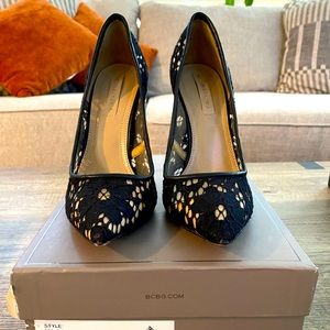 BCBG MaxAzria MA-Opia New Lace heel in box worn once!